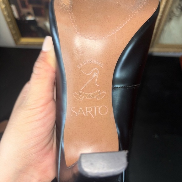 SARTO By Franco Sarto Black Leather Heels - Picture 6 of 6